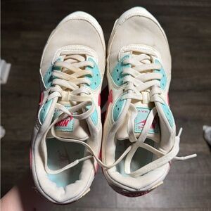 Nike Air Max with Cream and Aqua Highlights